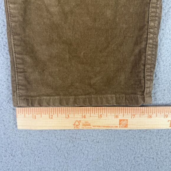 LL Bean Corduroy Pants Mens 35x30 Brown Natural Fit Stretch Country 502838 Gorp - Picture 12 of 12